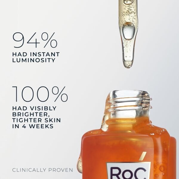 2-11.jpg RoC Multi Correxion Revive + Glow 10% Active Vitamin C Serum for Face, Daily Anti-Aging Wrinkle and Skin Tone Skin Care Treatment, Brightening Serum , 1 Fluid Ounce (Packaging May Vary)