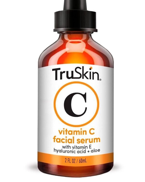 TruSkin Vitamin C Serum for Face – Anti Aging Face Serum with Hyaluronic Acid & Vitamin E – Brightening Formula for Improving Appearance of Dark Spots, Fine Lines & Wrinkles – All Skin Types, 2 Fl Oz