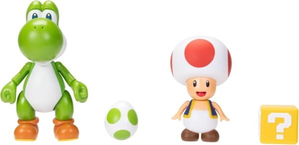 51uM-Mv71ML._AC_SL1500_.jpg Super Mario Nintendo 4 Inch Action Figure 2-Pack: Yoshi & Toad with Accessories