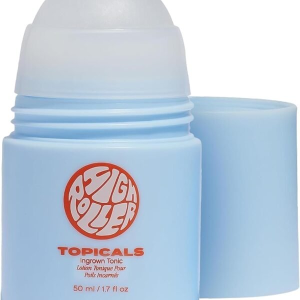 61BdYsgYjgL._AC_SL1500_.jpg Topicals High Roller Ingrown Hair Serum | Roll-on Tonic to Soothe and Calm Irritated Skin on Face, Armpits and Bikini Areas | Contains Salicylic and Glycolic Acid | Vegan and Cruelty-Free (1.7 Fl Oz)