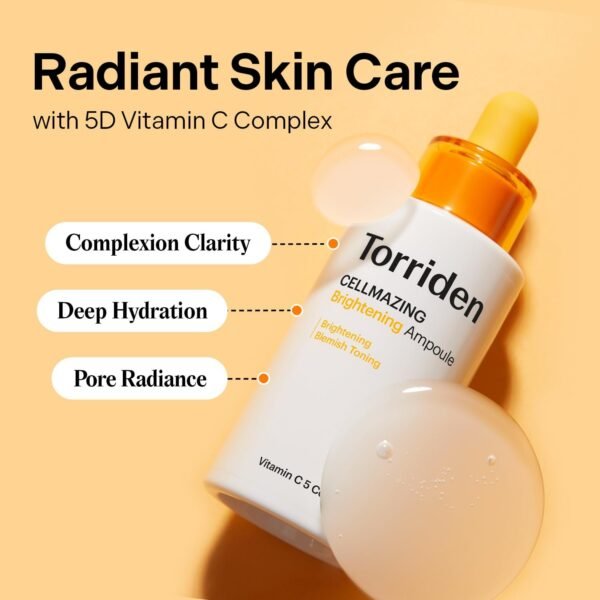 61wK4KXgtiL._SL1500_.jpg Torriden CELLMAZING Vita C Ampoule 30ml (1.01 fl.oz.) |