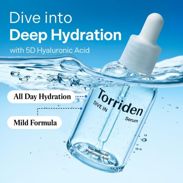 7127JxZ0L1L._SL1500_.jpg Torriden DIVE IN Hyaluronic Acid Serum for Deep Hydration