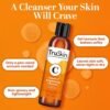 71YCZjgX-EL._SL1500_.jpg TruSkin Vitamin C Face Wash Cleanser - Brightening Facial Cleanser with Vitamins C & E, Rosehip Oil, Aloe Vera & MSM - Gently Cleanses, Refreshes & Supports Radiant Skin - 4 fl oz