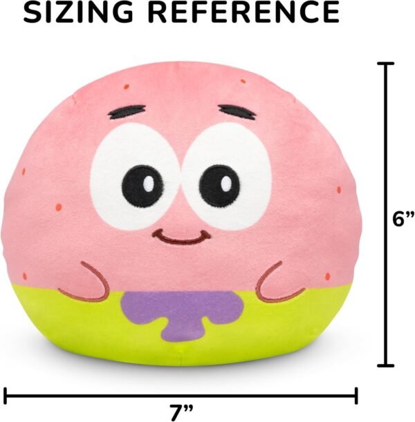 Spongebob Squarepants Patrick Star 6 -Inch Two-Sided Flip Plush Toy with Embroidered Details - Cute Mini Collectible Plush for Kids, Teens, and Adults