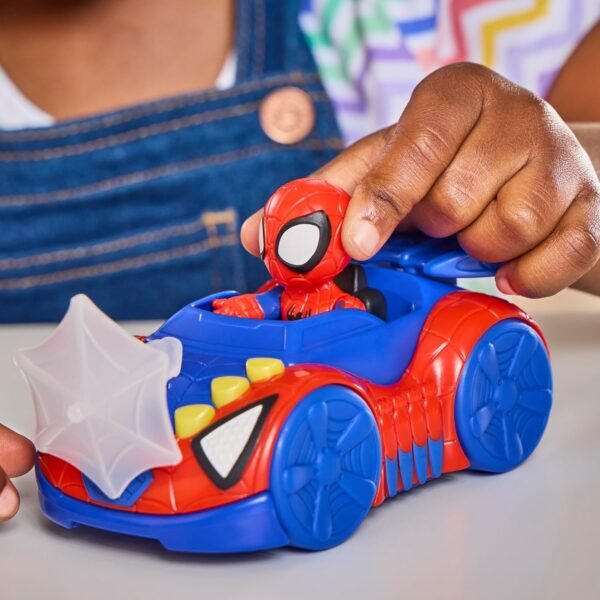 Spider-Man Toy Car with 3-Inch Action Figure & Accessory, Super Hero Toys